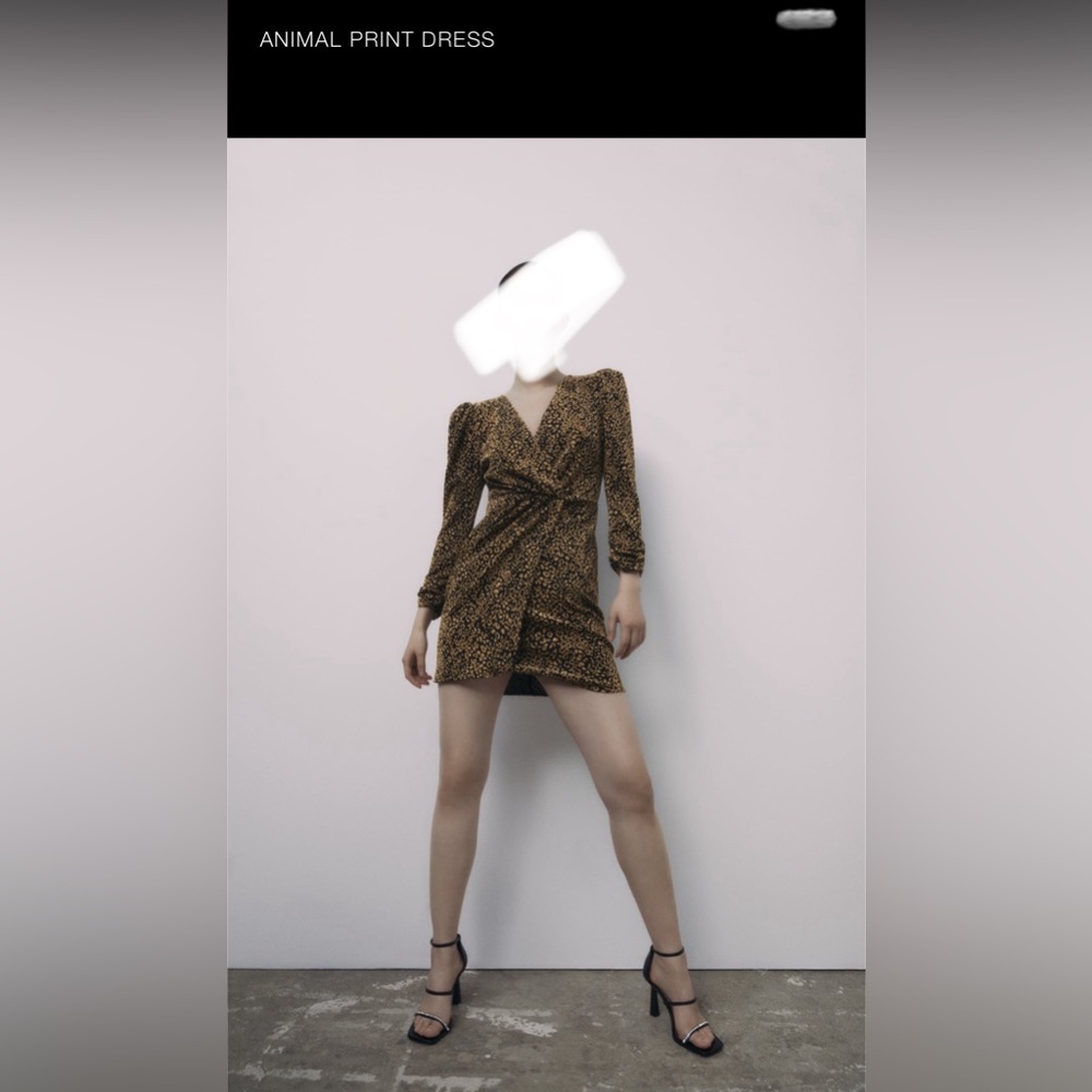 NEW ZARA ANIMAL PRINT DRESS